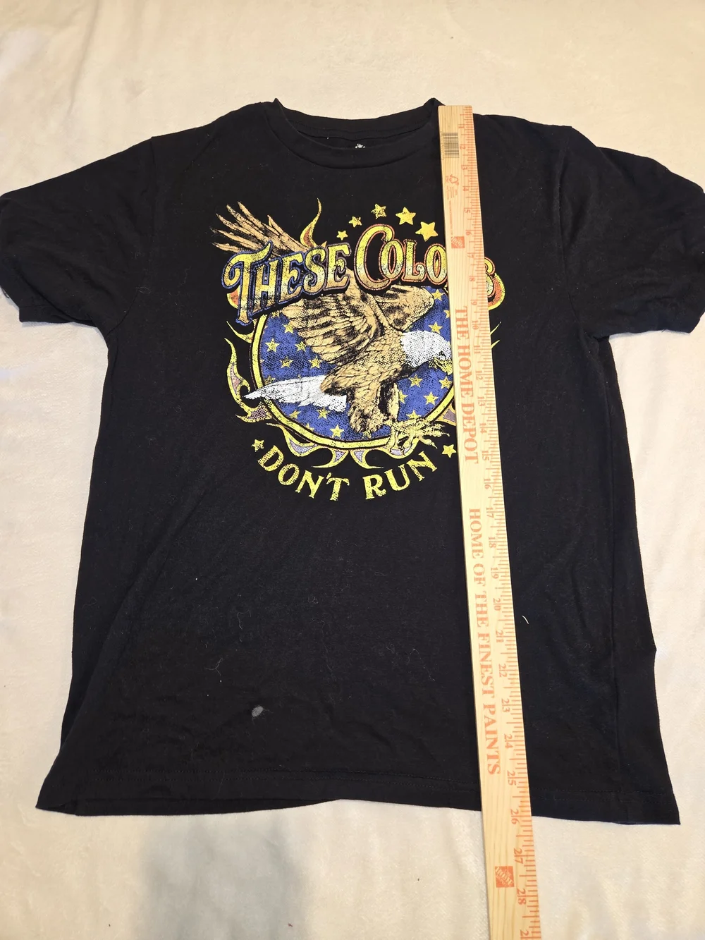 Black 'These Colors' Eagle Graphic Short Sleeve Tee